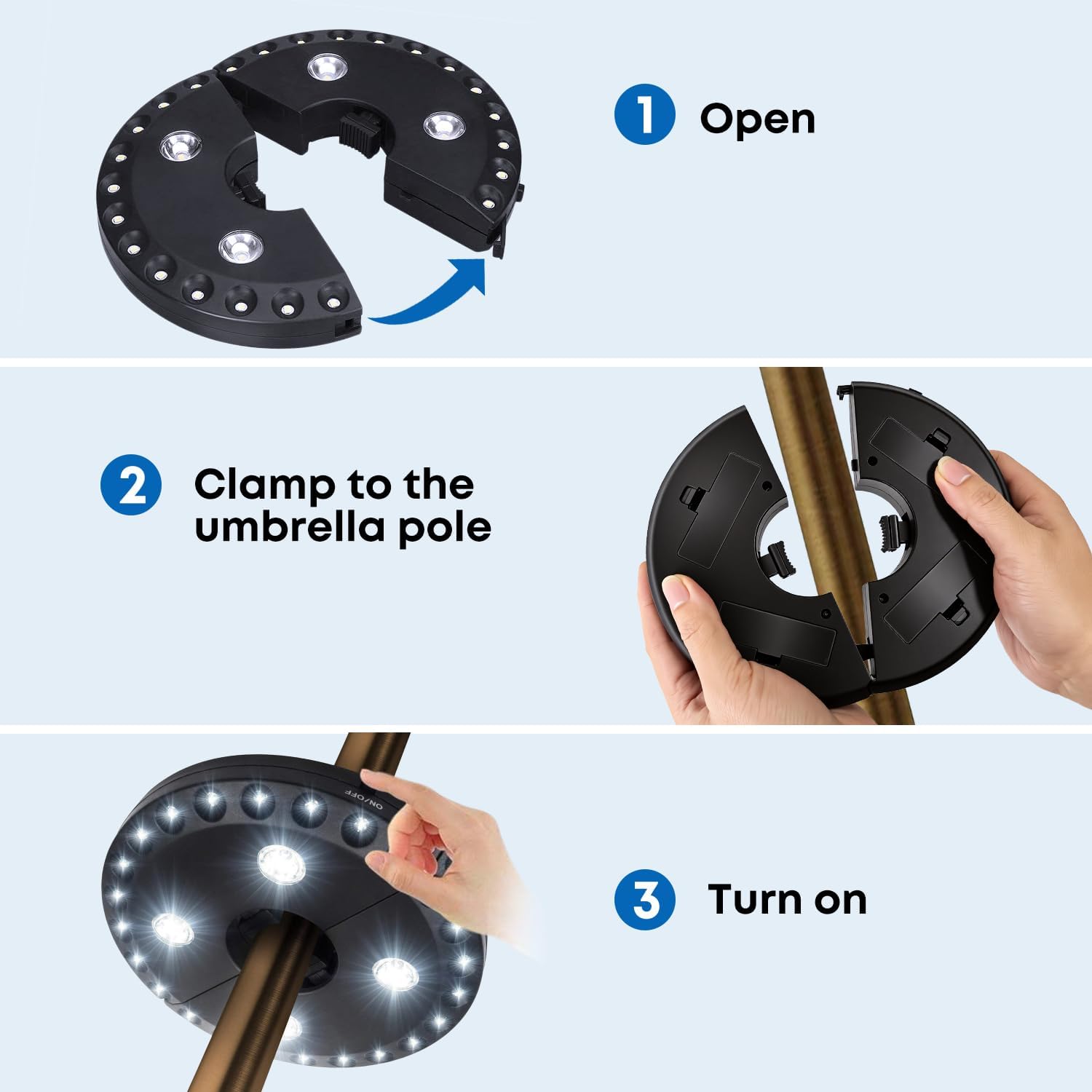 LED Disc Golf Basket Light for Glow Disc or Practice at Night